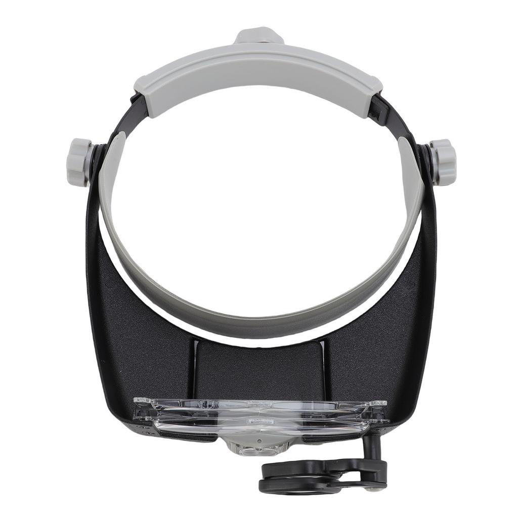 2 LED Head Mounted Magnifier Adjustable Magnifying Glass with Light for Hobbies Crafts Watch Repairs
