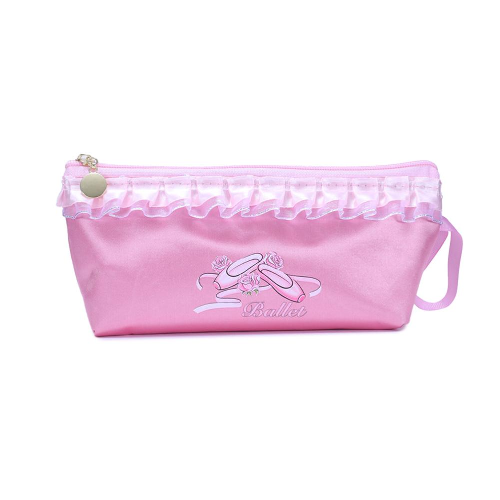 13*24.5CM Lace Dance Shoes Storage Bag Children's Waterproof Satin Stationery Organizer Pouch Dance Shoes Storage Bag