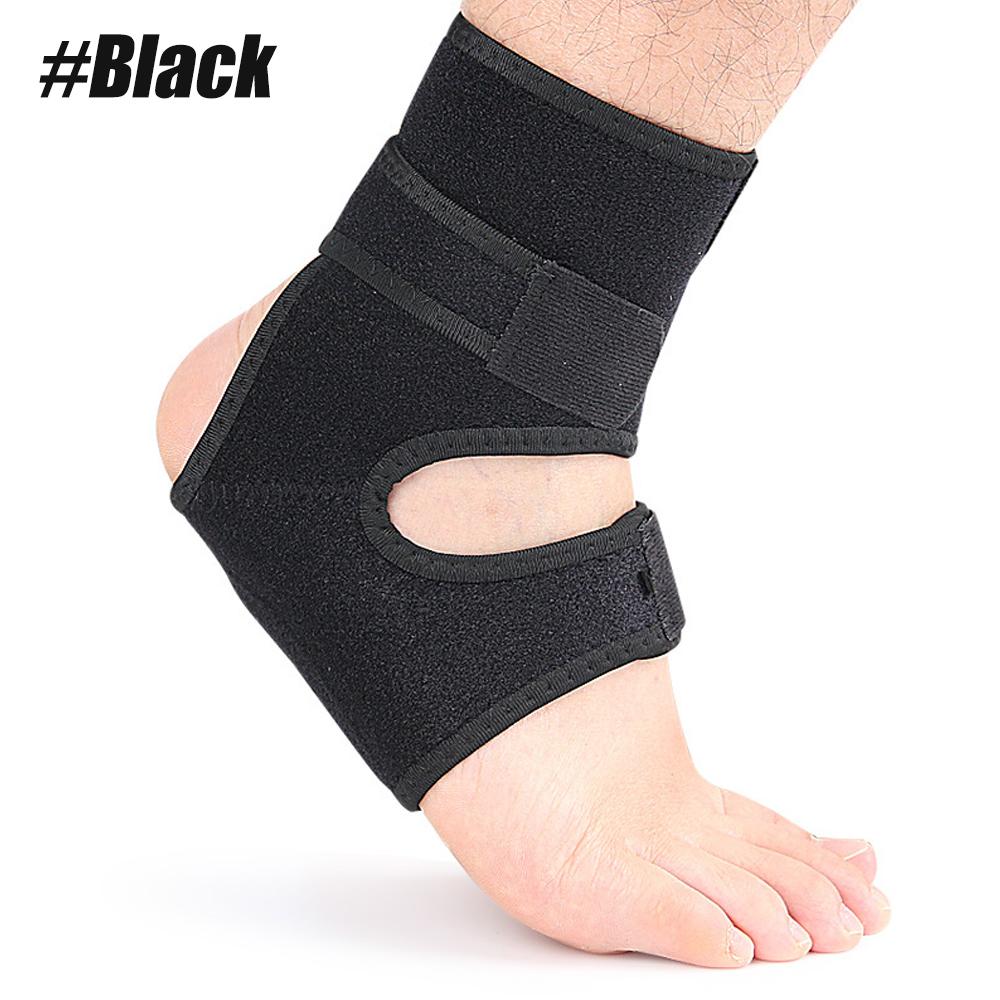 1/2Pcs Ankle Support Brace with Silicone Heel Pad, Adjustable Compression Sleeve Strap Wrap, Sprain, Arthritis
