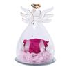 Eternal Flower in Glass Dome for Women Forever Real Preserved Rose for Valentine Anniversary Birthday Gift Purple