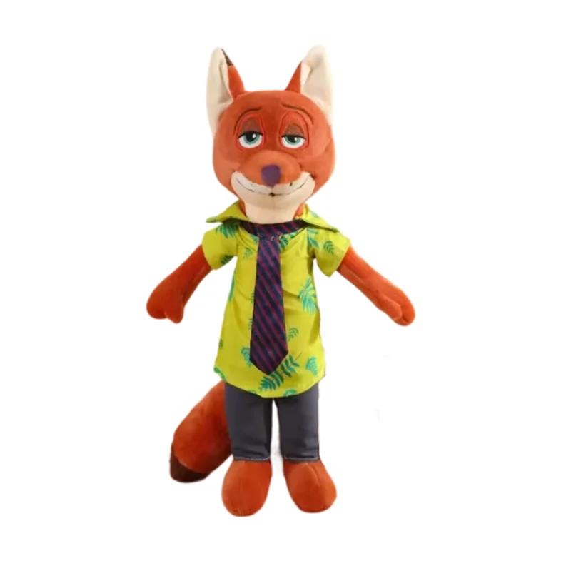 40Cm Kawaii Zootopia Nick Wilde Judy Hopps Plush Doll Plaything Anime Latest Sofa Room Decoration Children'S Birthday Present