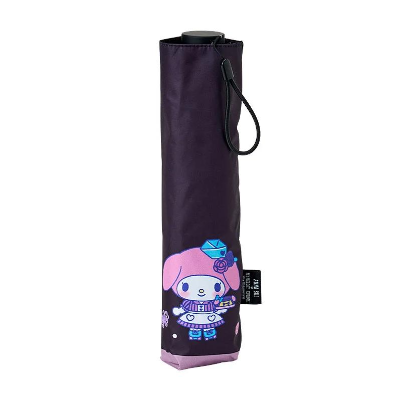 Sanrio My Melody ( Black ) ANNA SUI Folding Umbrella for Sun and Rain