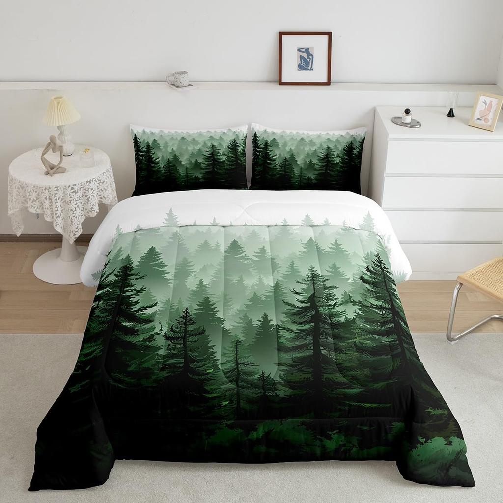 Feelyou Cartoon Car Kids Comforter Set Construction Bedding Set for Boys Toddler Decor Equipment Trucks Comforter Cartoon Car Excavator Trac