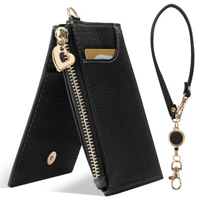 UriCase Pass Case with and Coin Large ID Card Multiple Keychain Included Reel, Women's Men's, Bifold, Purse, Zippered, Capacity, Slim,