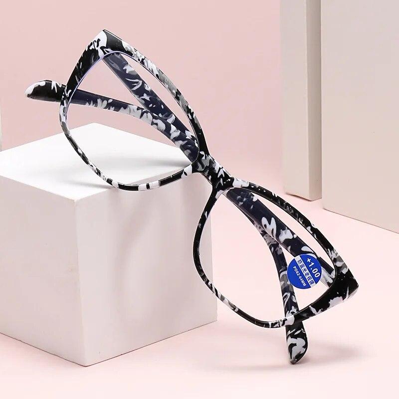 Fashion Anti-blue Light Reading Glasses Women Men Printed Eyewear Glasses HD Resin Presbyopic Glasses Diopter+1.0~+4.0