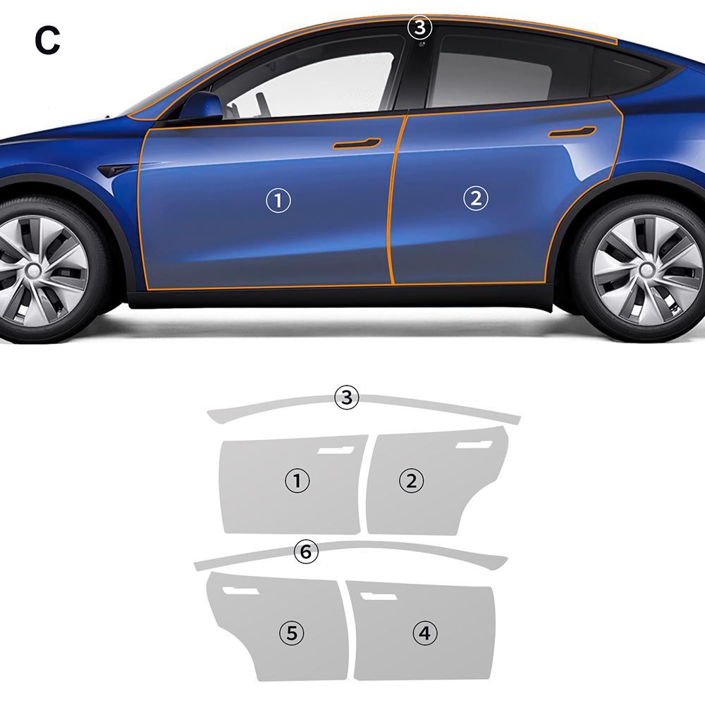 9Mil TPU Scratch Resistant Car Paint Protection Film For Tesla Model Y Juniper 2025 2026-up Clear Bra PPF Decal Accessories