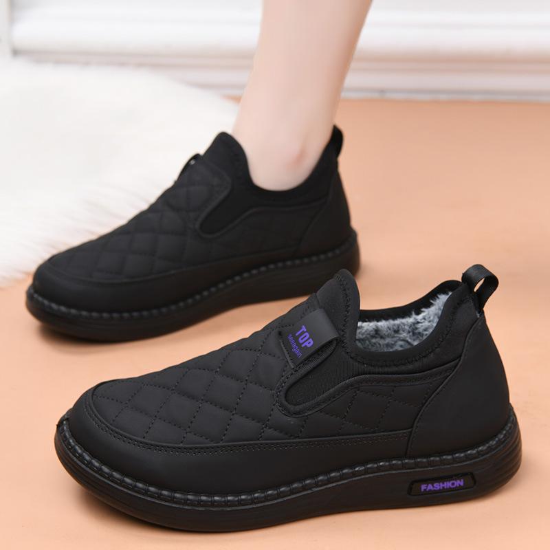 Winter velvet warm casual waterproof and cold-proof middle two cotton shoes non-slip fashionable casual cotton shoes