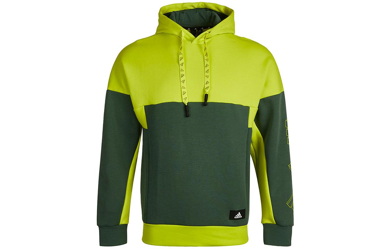 Adidas Sweatshirts Men s Green Hooded Moderate Regular GP1820 XS