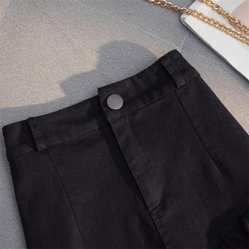 2024 Women's Trendy High-Waist Ruffle A-line Skirt - Spring & Autumn Collection