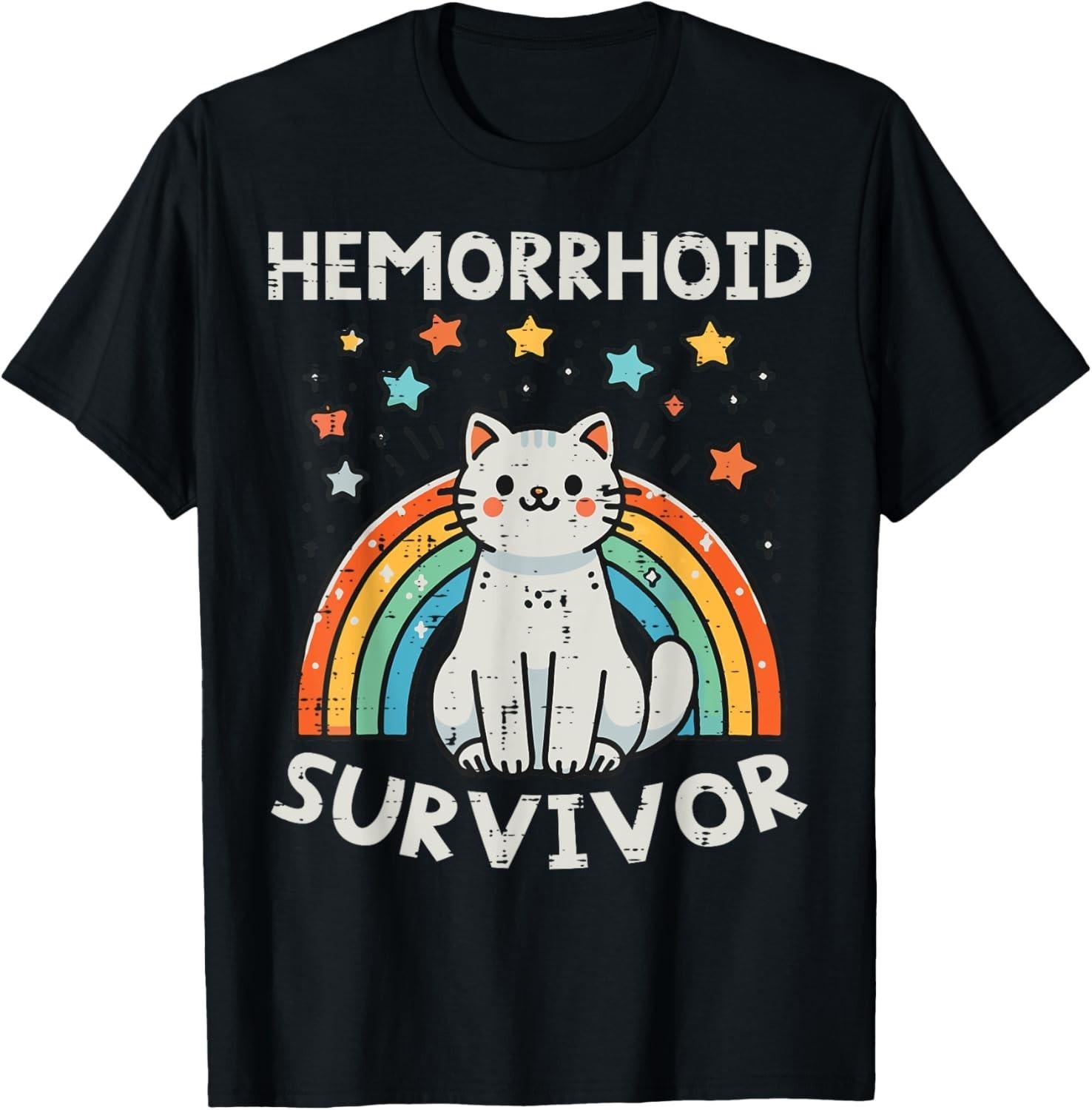 Survivor Cat Funny Cringe Weird Adult Humor Inappropriate T-Shirt Mens Womens Tees Top XL