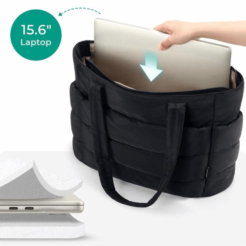 Veľká bavlnená prešívaná taška Tote Ľahká prešívaná taška Tote Cestovná kabelka Unisex