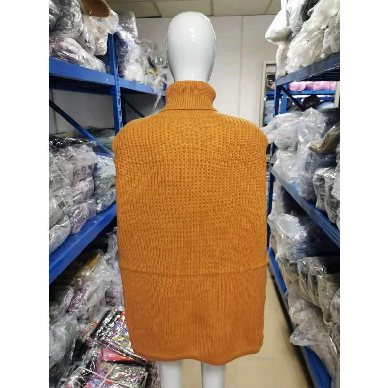 Rollkragen Pullover Einfarbig Locker Modischer Pullover Damen Schal