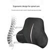 Forbell Lumbar Support Pillow for Office Chairs and Car Memory Foam Back Cushion for Lower Back Pain Soft Suede Ergonomic Back Support for Desk and