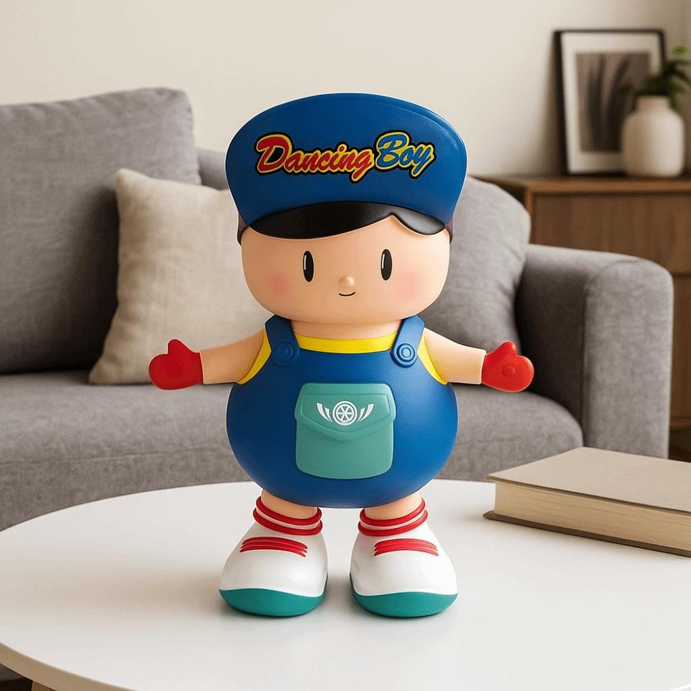 with Lights Dancing Swing Boy Plastic Kids Electric Boy Toy Dancing Boy Figurine  Desktop Ornament