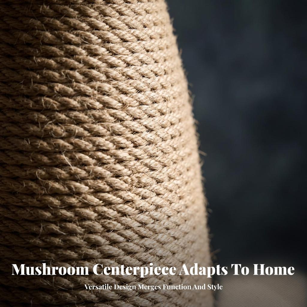 Toadstool Cat Scratching Post Cute Pet Furniture Wooden for Living Room, Cats