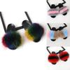 New Girls Fur Slippers Sandals Shoes Soft Luxury Women Lady Slides