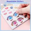 DO-IT-YOURSELF Face Sticker Book with Style Doll Design - Dress-Up Game Kit Includes Reusable Stickers Ideal for