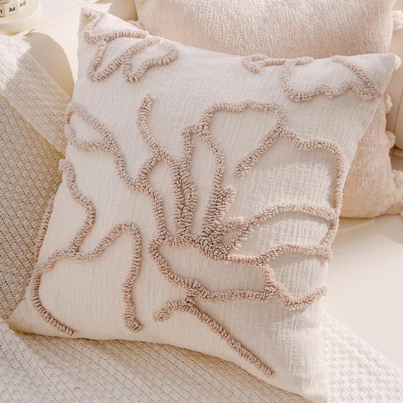 Simple Living Room Throw Pillow Luxurious and Sophisticated Brown Throw Pillow Retro Sofa Throw Blanket Bedding Cushion Plush