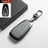 For Changan DEEPAL S07 L07 SL03 S7 G318 S05 Leather Metal Car Key Case Cover Key Protection Shell Fob Key Case Holder Accessorie