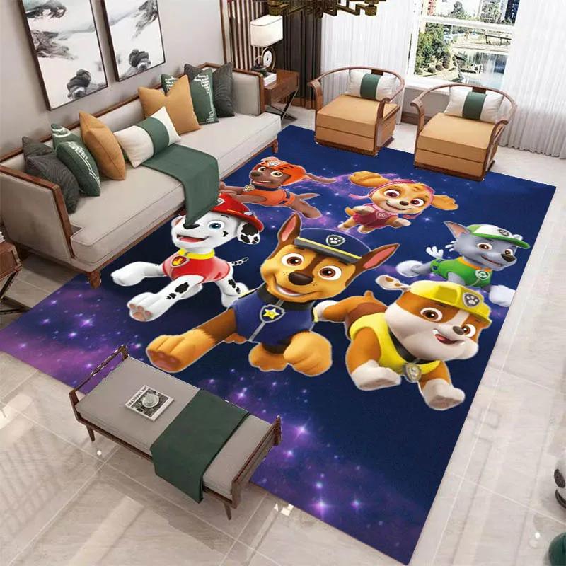 3D Cartoon PAW P-Patrol Printed Carpet Living Room Bedroom Carpet Non-slip Carpet Home Bedroom Decor Area Rug Birthday Gift