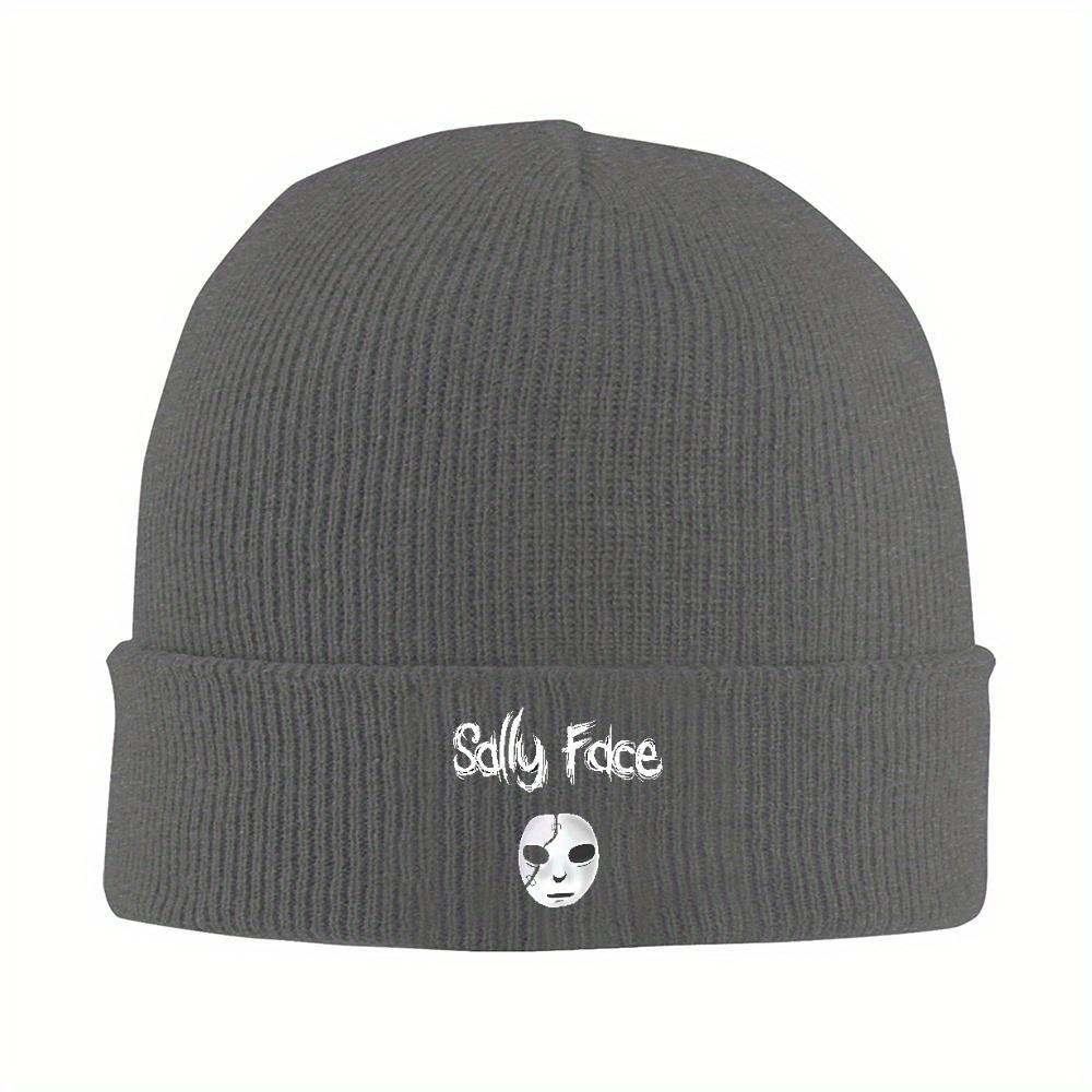 Pc Knit Cuff Beanie Sally Face Game Merch Winter Knitting Skull Cap Bonnet Hats