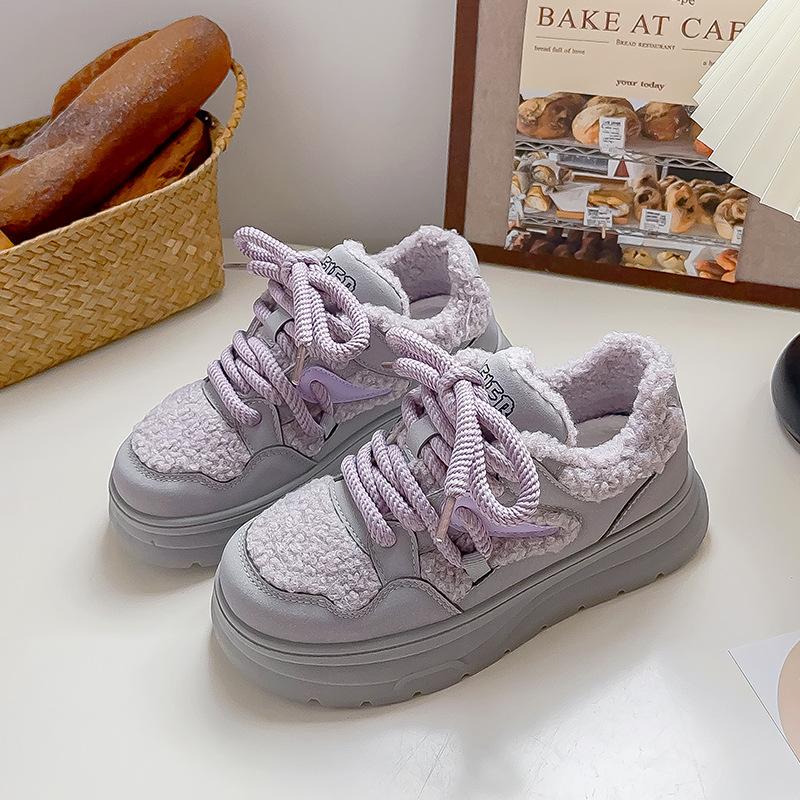 Belle 22 jesień i zima nowe płaskie miękkie podeszwy buty codzienne buty pluszowe B21