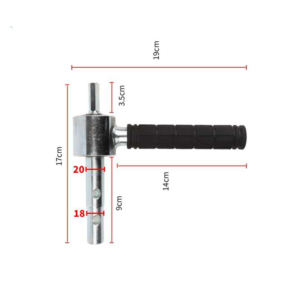 Versatile 18mm20mm Hex Adapter For Electric Ice Auger With Anti-Slip Grip High-selling Power Tool Accessories