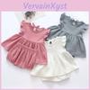 Trendy Baby Summer Outfit Stylish Infant T-shirt Doll Top And Shorts Set For Girls