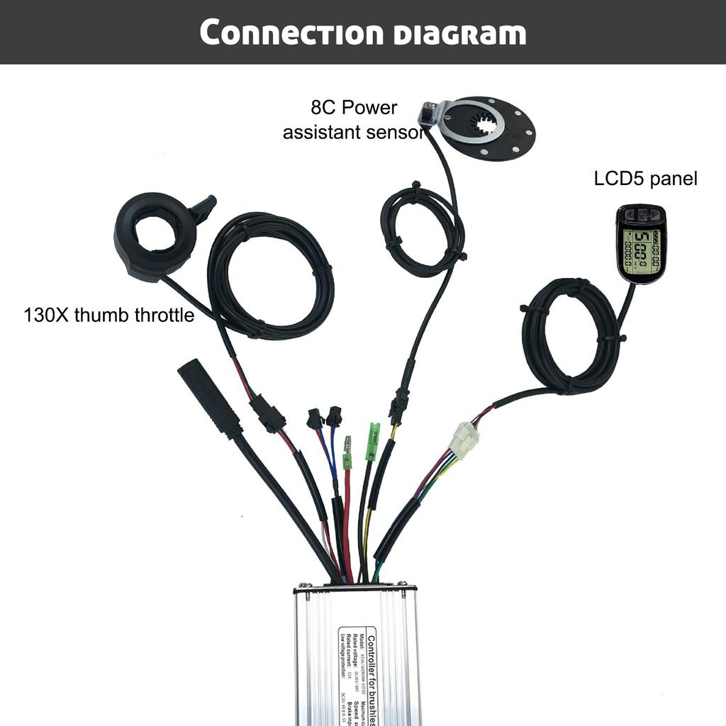 Bike Headlight Switch 3 In 1 Light Horn Turn Signal Control Switch for Mountain Bike Scooter Conversion