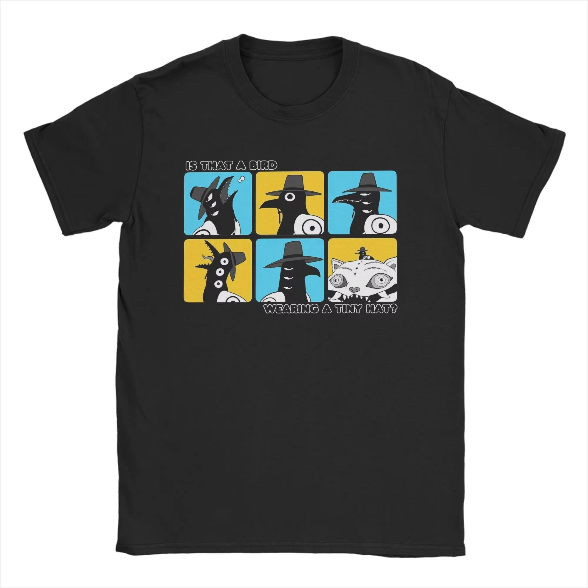 

Is That A Bird Wearing A Tiny Hat Kpop Demon Hunters Cotton T Shirt Men Summer T-Shirts O Neck Hippie Tee Shirt Oversize Tops 4XL