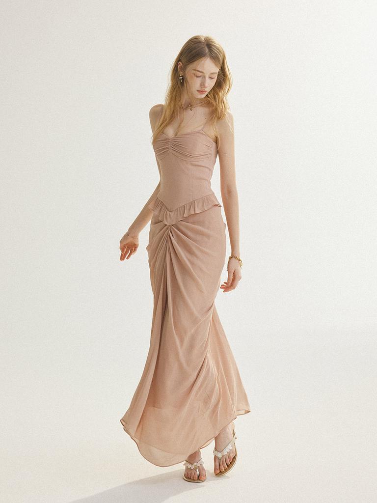 Sinseuden Sensual Drape Long Dress