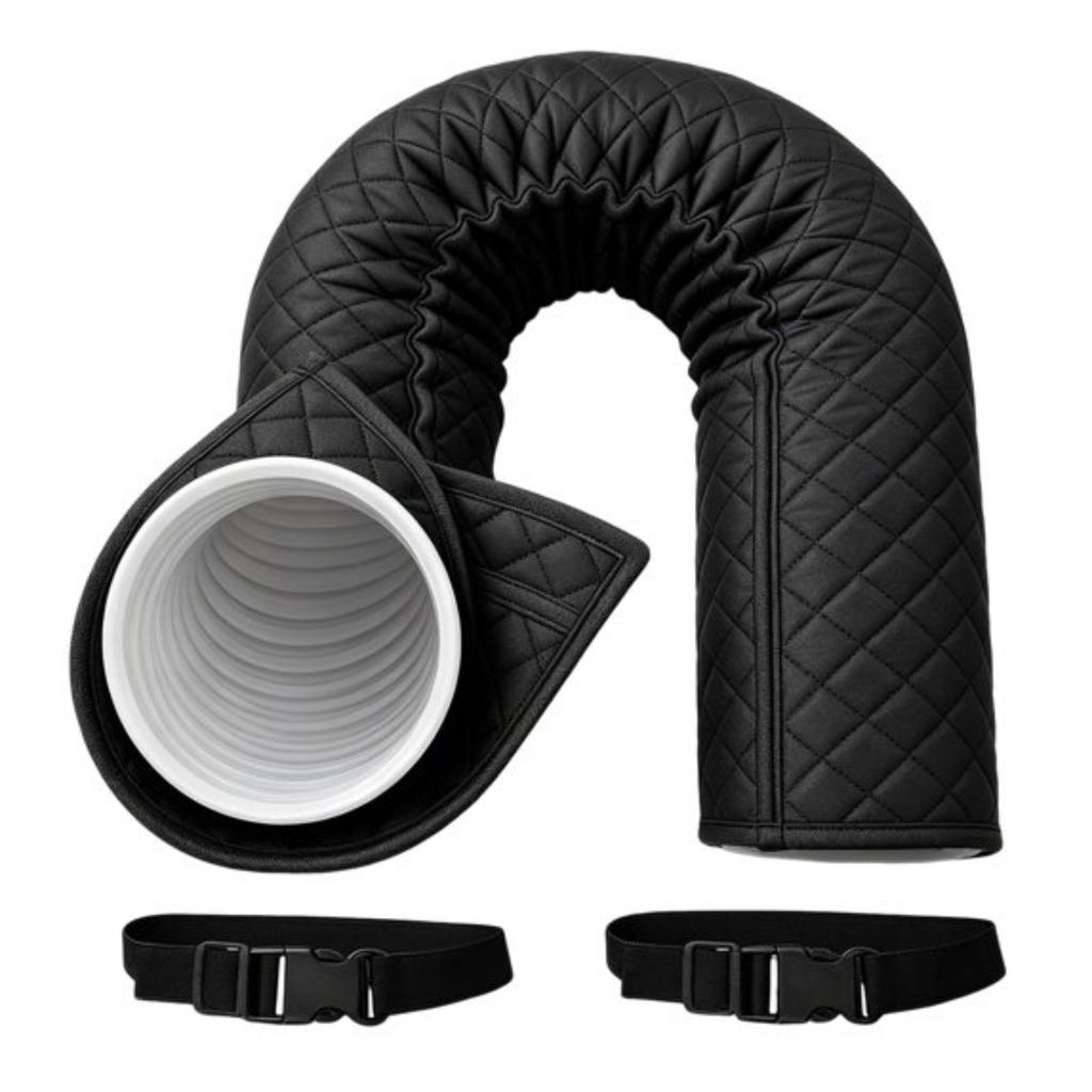 Adjustable Portable Conditioner Hose Insulation Cover with - Window Fabric for Duct