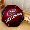 Stampa Montreal Canadiens Auto 8?Ombrello Pieghevole con Stecche Resistente al Vento Leggero Ombrello Automatico per Viaggi Quotidiani