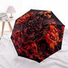 1pc Wolf Pack "Flame Crest" Automatic Umbrella High Quality Canopy, Portable Folding Umbrella With, Ideal Gift for - Travel, Everyday, Formal Events,