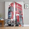 Truck Car Cartoon Window Treatment Tulle Modern Sheer Curtains for Kitchen Living Room the Bedroom Curtains Decoration