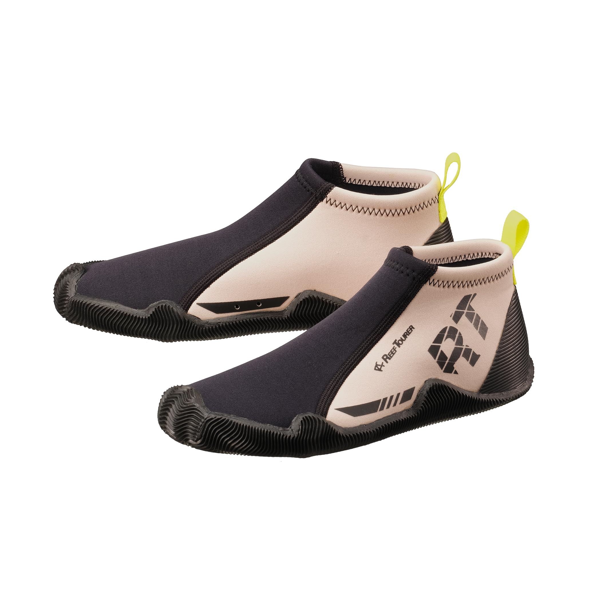 

REEF TOURER Marine Shoes, Aqua Shoes, Water Shoes, Snorkeling Shoes, Boots, Unisex, Size 24cm, Black and Tan, RA0107