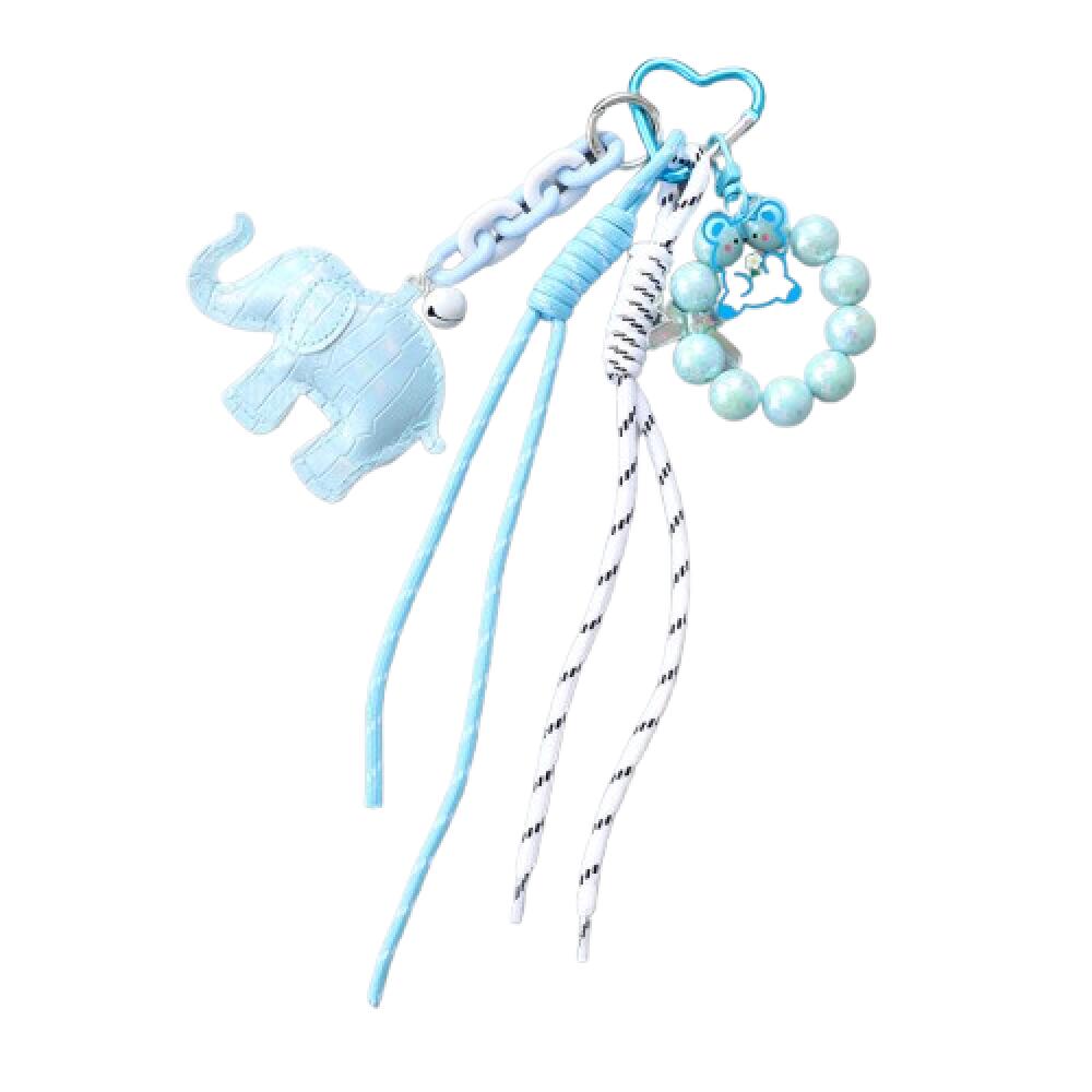 Corrente Pingente de Celular com Laço de Renda e Contas Acessórios Estética Sapatilha de Ballet Decoração de Bolsa de Câmera Chaveiro Presente