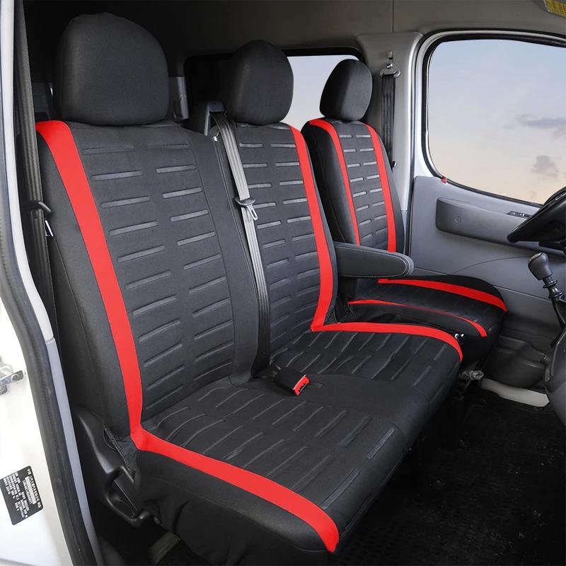 1+2 Koltuk Kılıfları Transporter/Van için Araba Koltuk Kılıfı 2+1 Araba Koltuğu için Evrensel Uyumlu İç Aksesuarlar Araba Koruyucu Kılıf