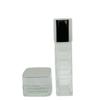 Kare Cam Cilt Bakım Seti: 100ML ve 120ML Tonik/Losyon Şişeleri, 40ML Serum Şişesi, 50g ve 30g Krem Kavanozları.