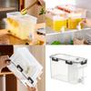 Clear High Capacity Beverage Dispenser with Airtight Lid Refrigerator Safe Leak Proof Drink Container with Tap