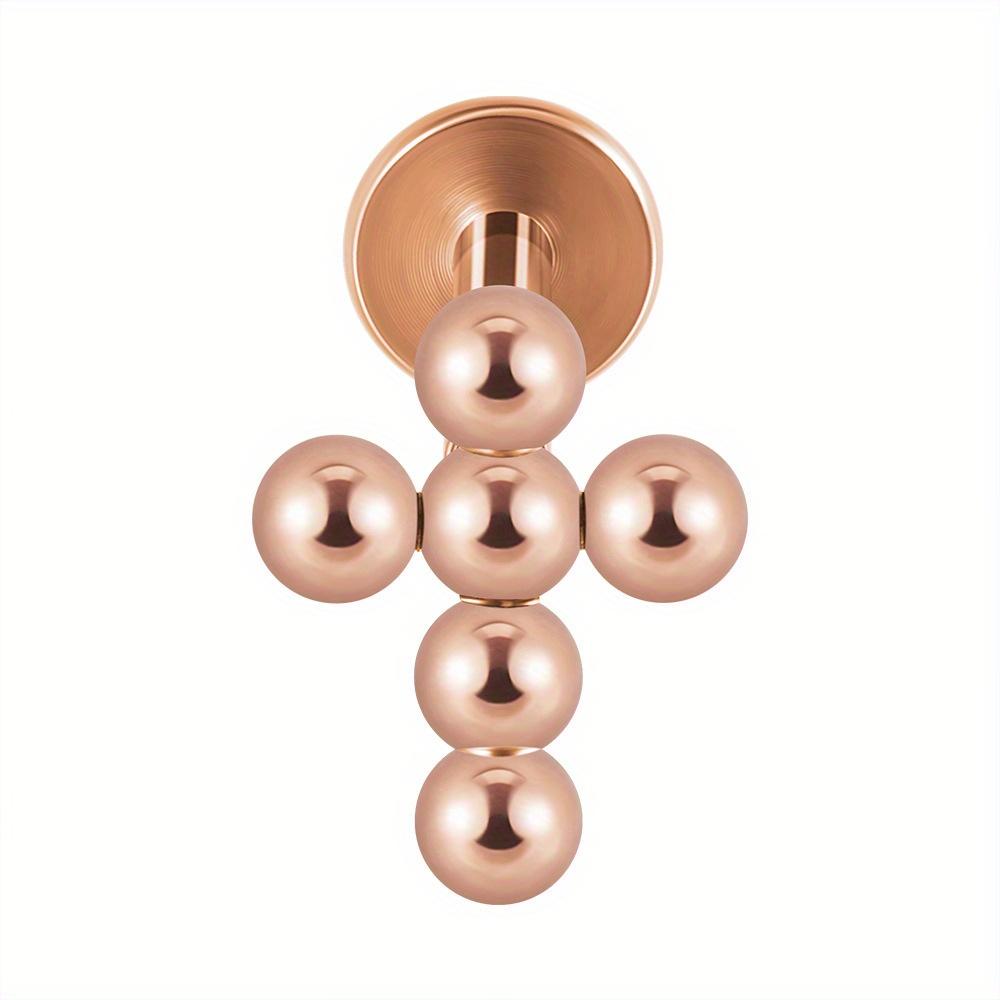 

1 шт. Стильні внутрішні зуби з нержавіючої сталі Нігті для губ Круглі кулькові хрестоподібні нігті для губ Простий пірсинг Нігті для пірсингу Нігті для вушної кістки 1.2x8MM