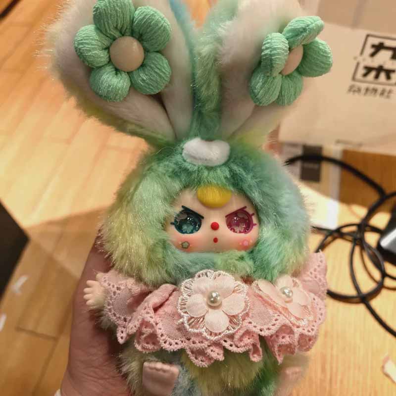 Baby Three Flower Fairy Series Blind Box Trendy Toy Ornament Bow Decoration Cute Doll Backpack Pendant Mystery Box Surprise Gift