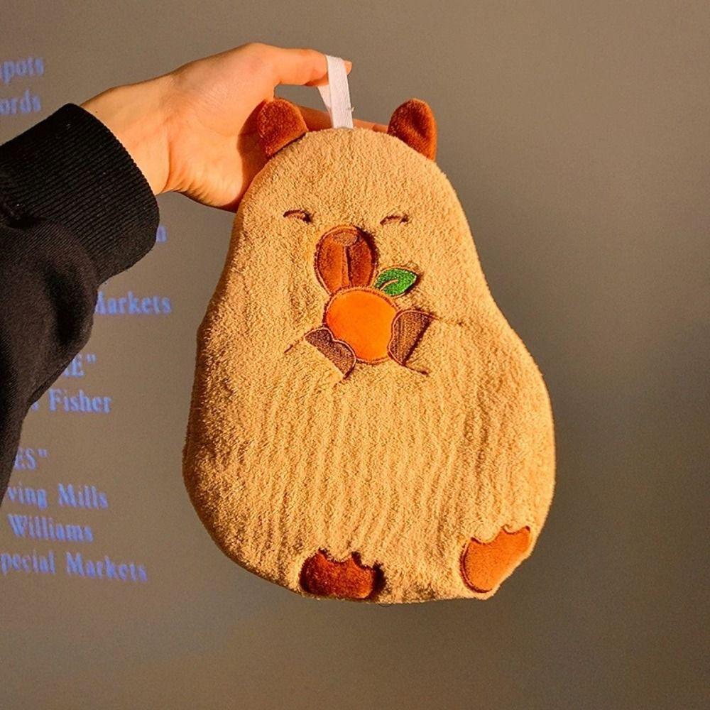 

Коралловое бархатное полотенце для рук Мультяшная тряпка для уборки 2024 Впитывающее полотенце Кухонные принадлежности 3