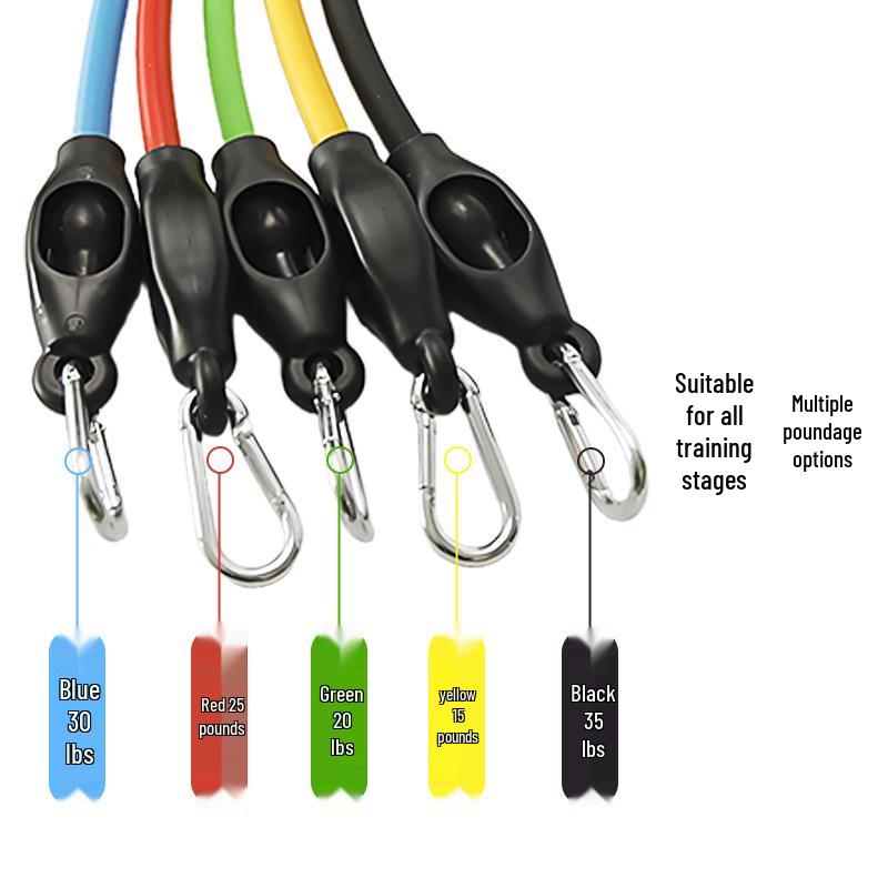 Multifunctional 11-Piece Resistance Band Fitness Set