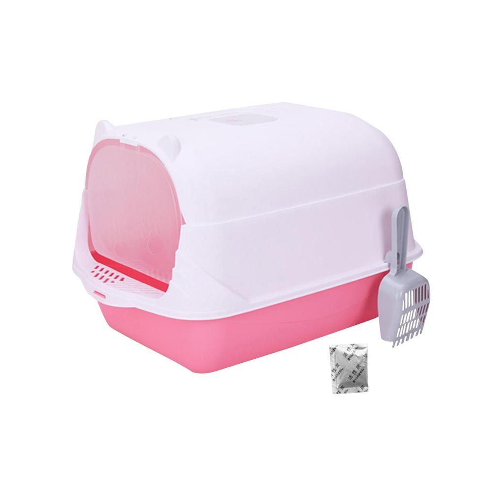 Fully Enclosed Cat Toilet Cat with Hood for All Types of Cat Litter