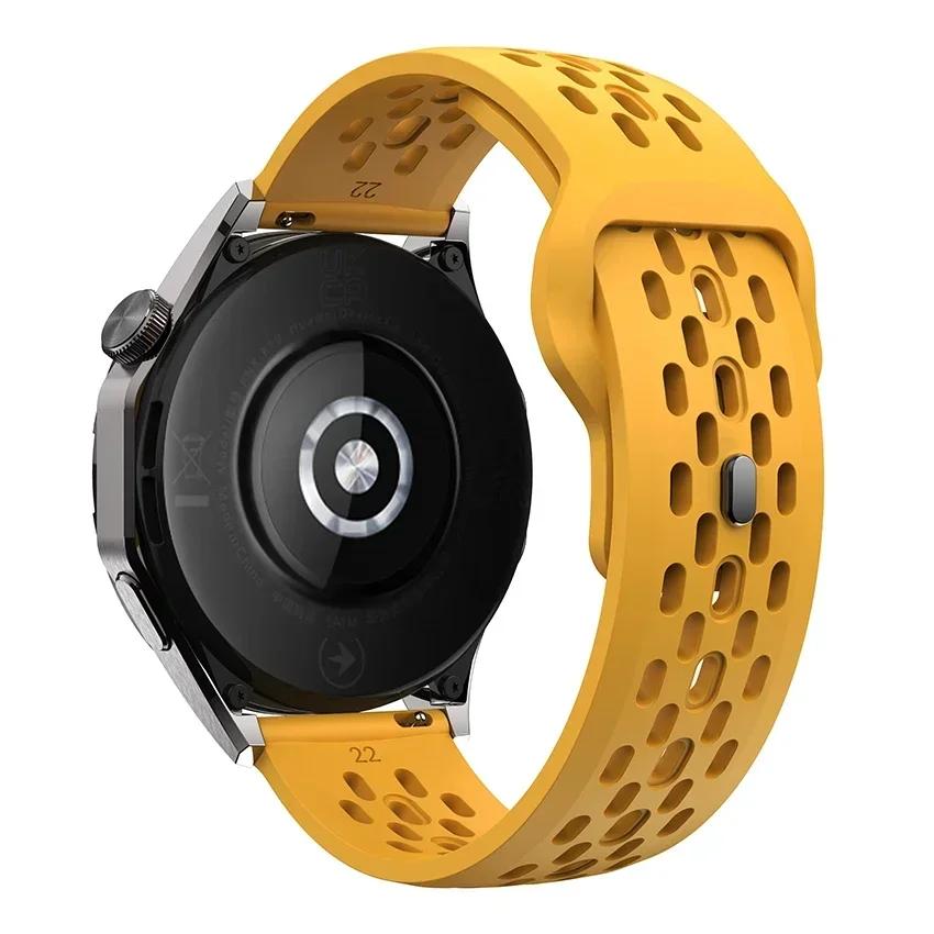 22 mm kvėpuojantis silikoninis dirželis Amazfit Bip 6 5 5 Unity/GTR 2 3 4 sportinei apyrankei Amazfit Stratos/Balance/Cheetah Pro apyrankė