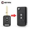 KEYYOU 2/3 Buttons Flip Folding Remote Car Key Shell Case Fob Cover For Qashqai Nissan Micra Navara Almera Note Primera Sunny