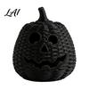 Uniek Seizoensgebonden Cadeau Halloween Hars Pompoenmand Nep Geweven Lantaarn Ornament Spookachtig Gotisch Huisdecor Zwarte Snoeppot voor Tafelblad Schouw