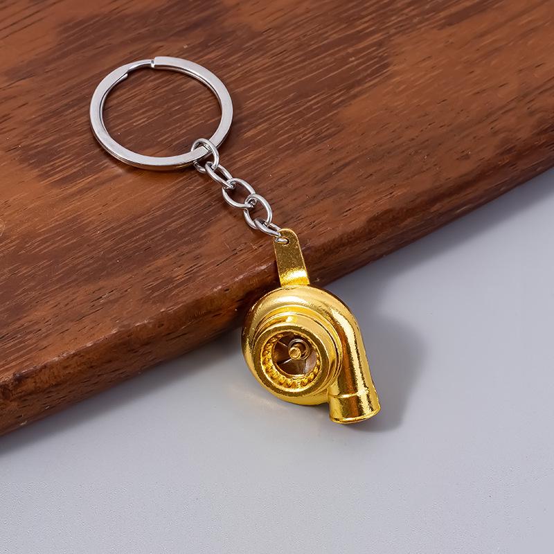 Creative Turbocharger Metal Keychain Pendant for Modified Auto Parts
