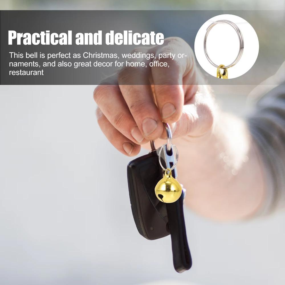 24Pcs 14mm Christmas Bell Vintage Cat Collar Bell Pet Pendant Xmas Tree Hanging Bells  Wind Chimes